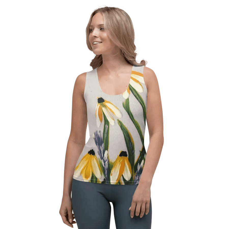 Yellow Daisy Serenade Women's Tank Top product image (1)