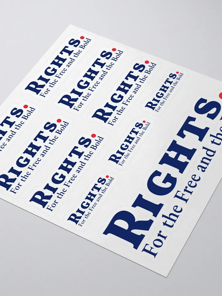RIGHTS. Stickers product image (2)