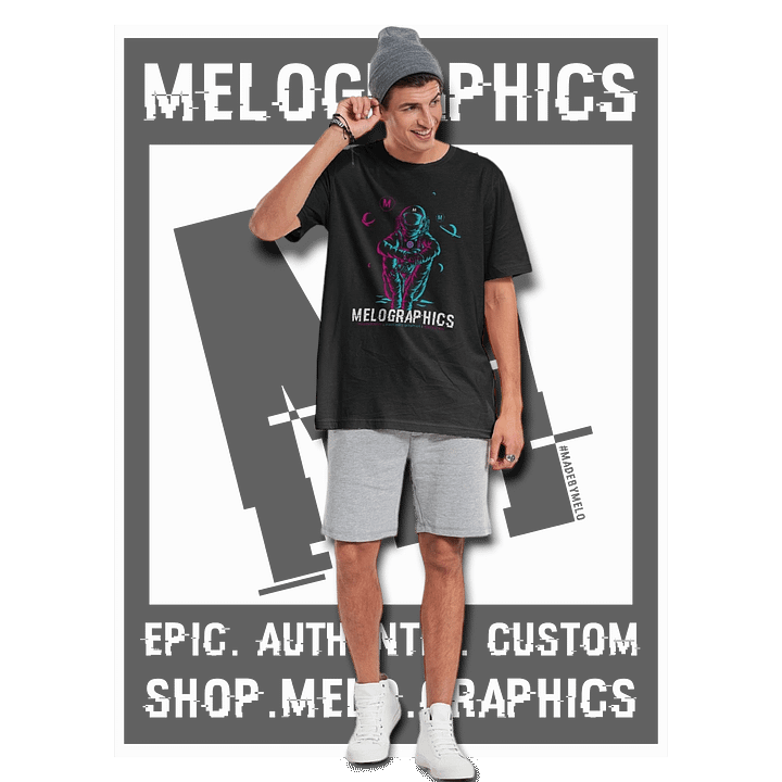 #MeloCrew Vibes: Duotone - Premium T-Shirt | #MadeByMELO product image (2)