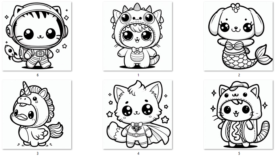 6 Free Coloring Pages! product image (1)