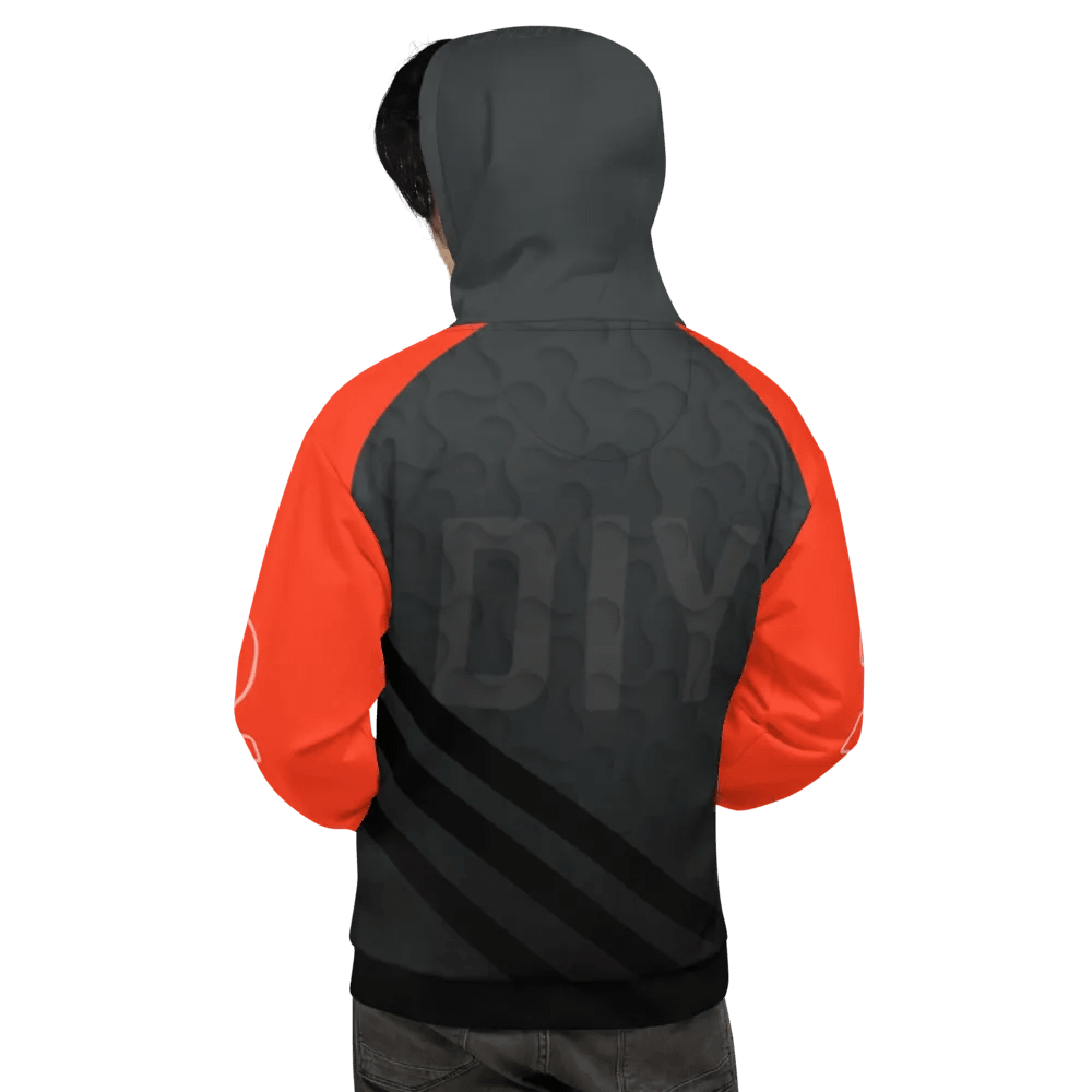 LRN2DIY Red & Grey Hoodie product image (1)