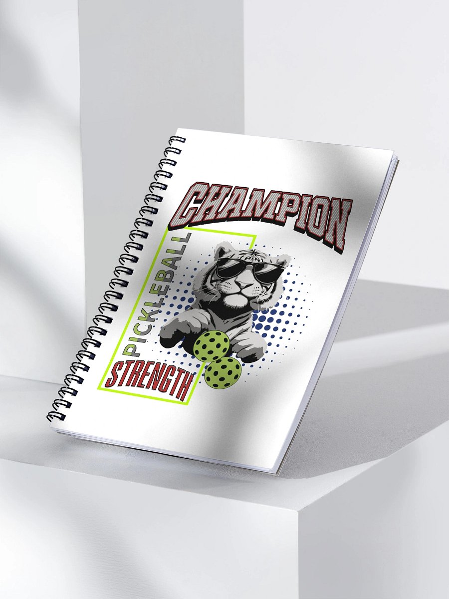 Champion Pickleball Strength Tiger Spiral Notebook product image (3)