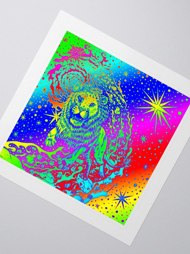 Limited Edition Full Rainbow Leo Zodiac Kiss Cut Stickers product image (2)
