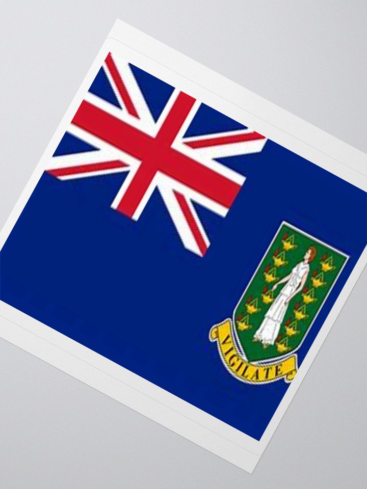 Exclusive British Virgin Islands Flag Kiss-Cut Stickers - High-Quality Vinyl, Multiple Sizes product image (4)