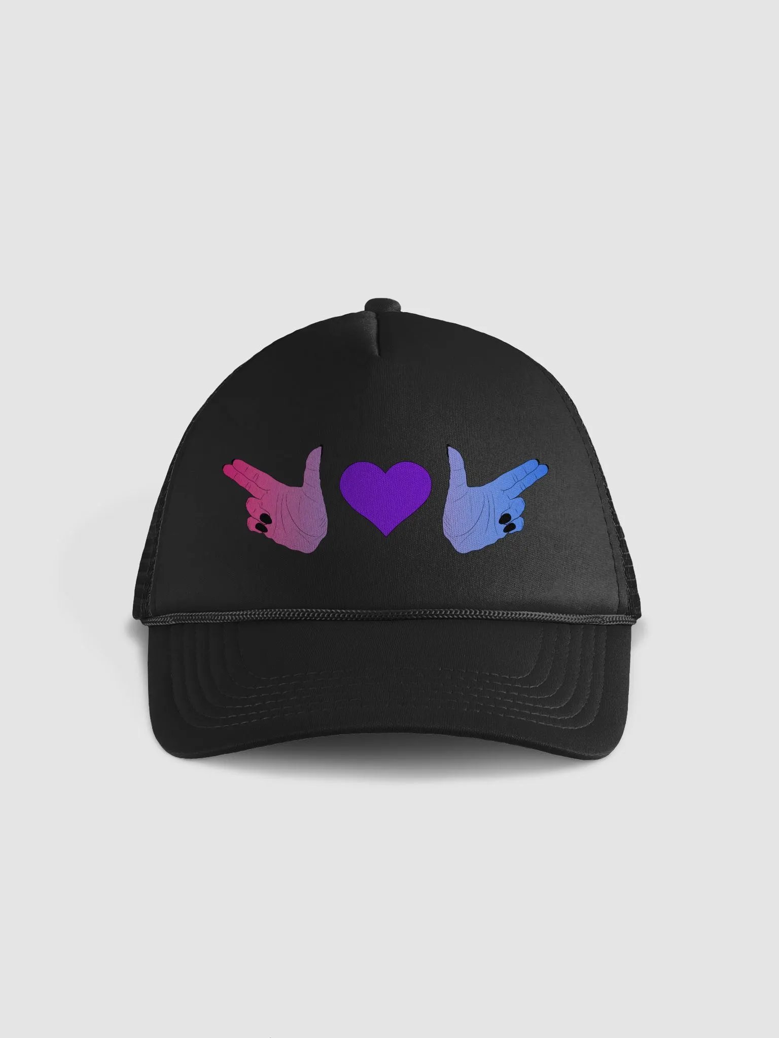 Finger Guns (bi flag) Hat product image (1)