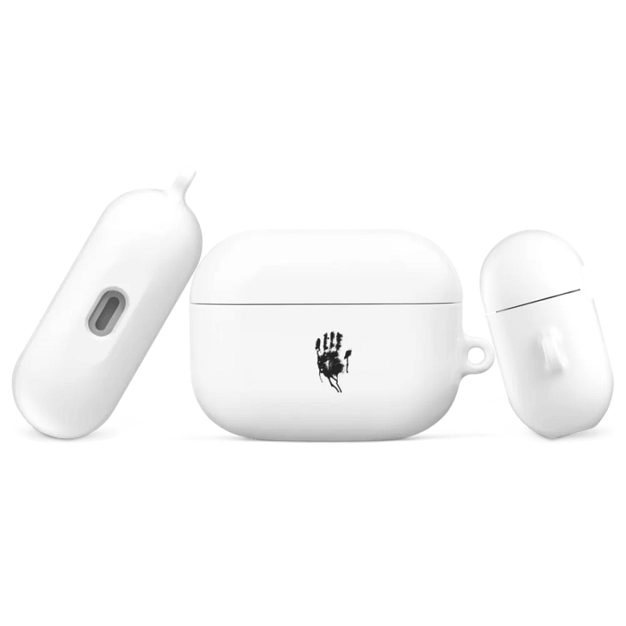 Waargebeurd Logo Airpods Case Glad (White) product image (3)