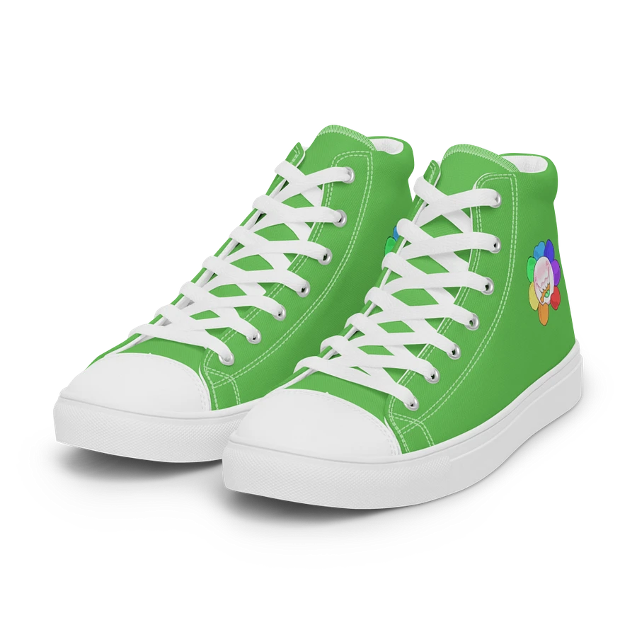 Green and White Flower Sneakers product image (32)
