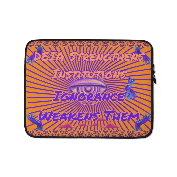 Hands Off DEIA, DEIA Strengthens Institutions, Laptop Sleeve product image (1)