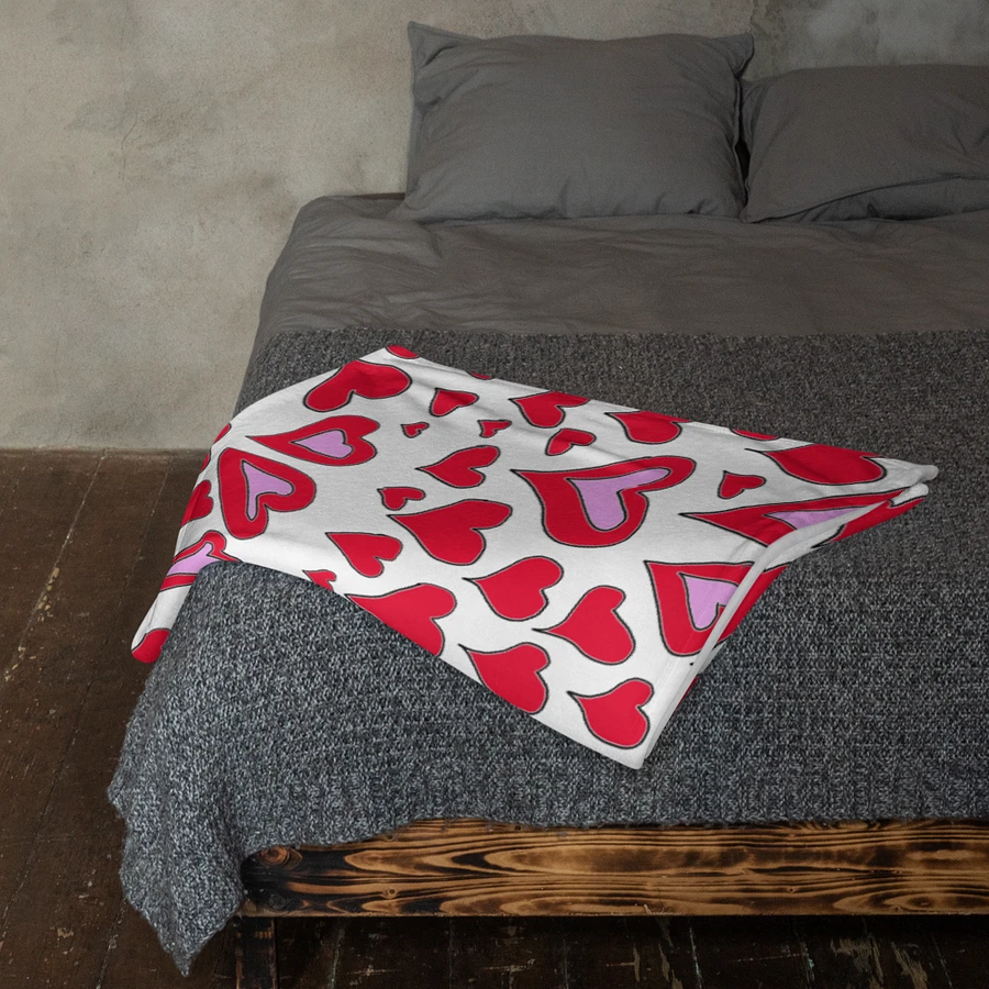 Hearts Drawing Throw Blanket product image (23)