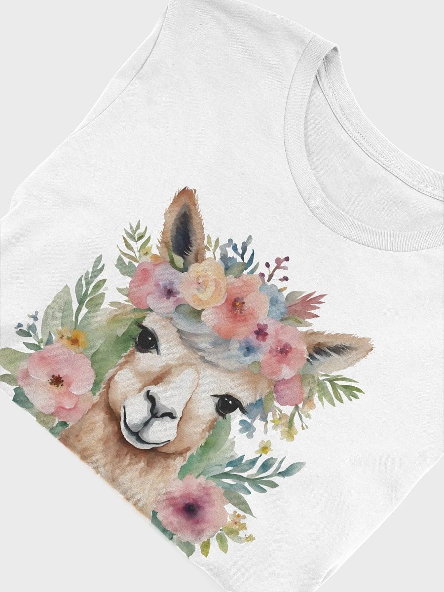 Watercolor Alpaca and Flowers product image (5)