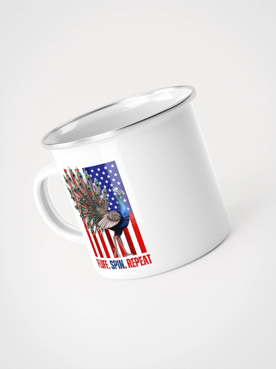 fluff. spin. repeat enamel mug product image (4)
