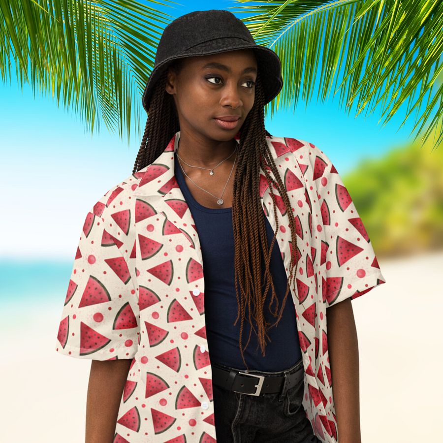 Watermelon Pattern Hawaiian Shirt product image (4)