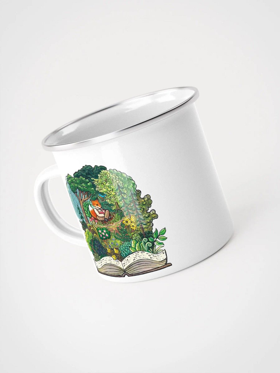 Fantasy Forest Fox Cake - Enamel Mug product image (4)