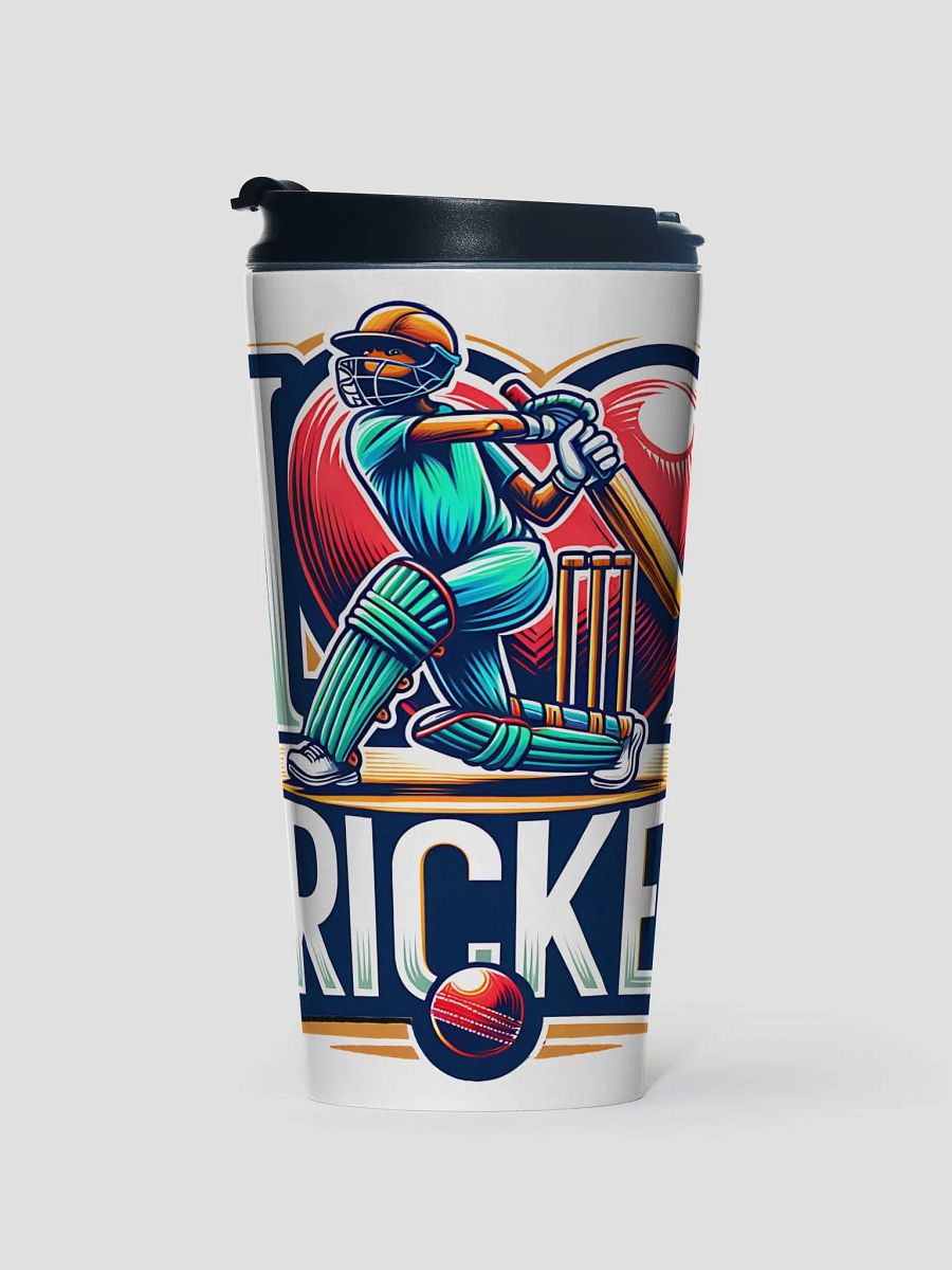 I Love Cricket Travel Mug - Take Your Passion on the Go product image (1)