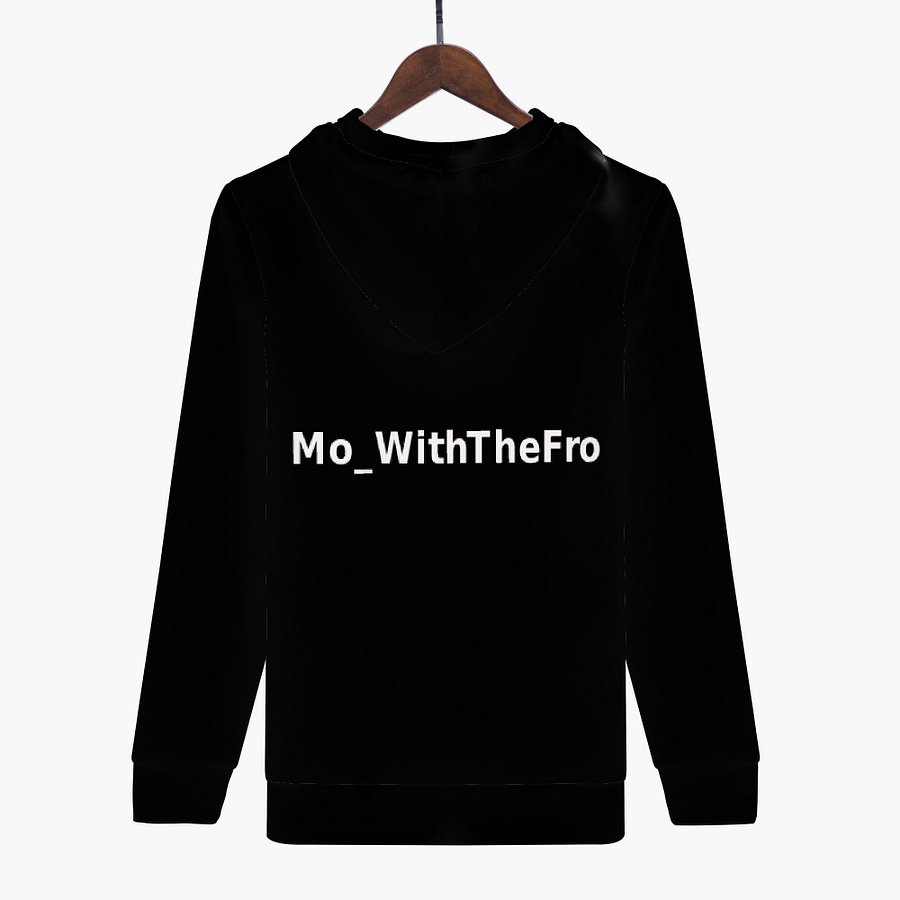 Mo_WithTheFro Black zip up hoodie product image (4)
