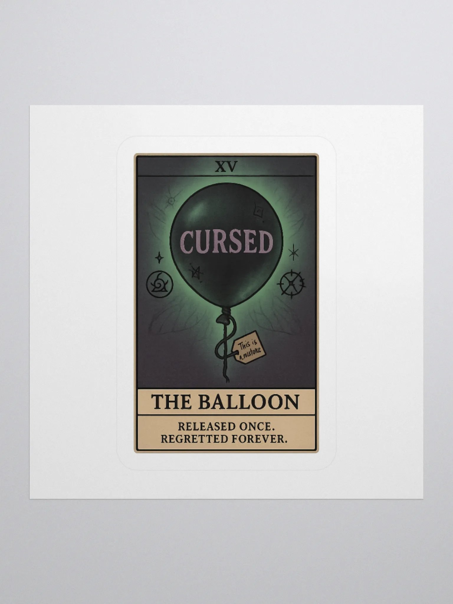 SALE: The Balloon – Cursed Print (Was $7 → Now $5!) product image (1)