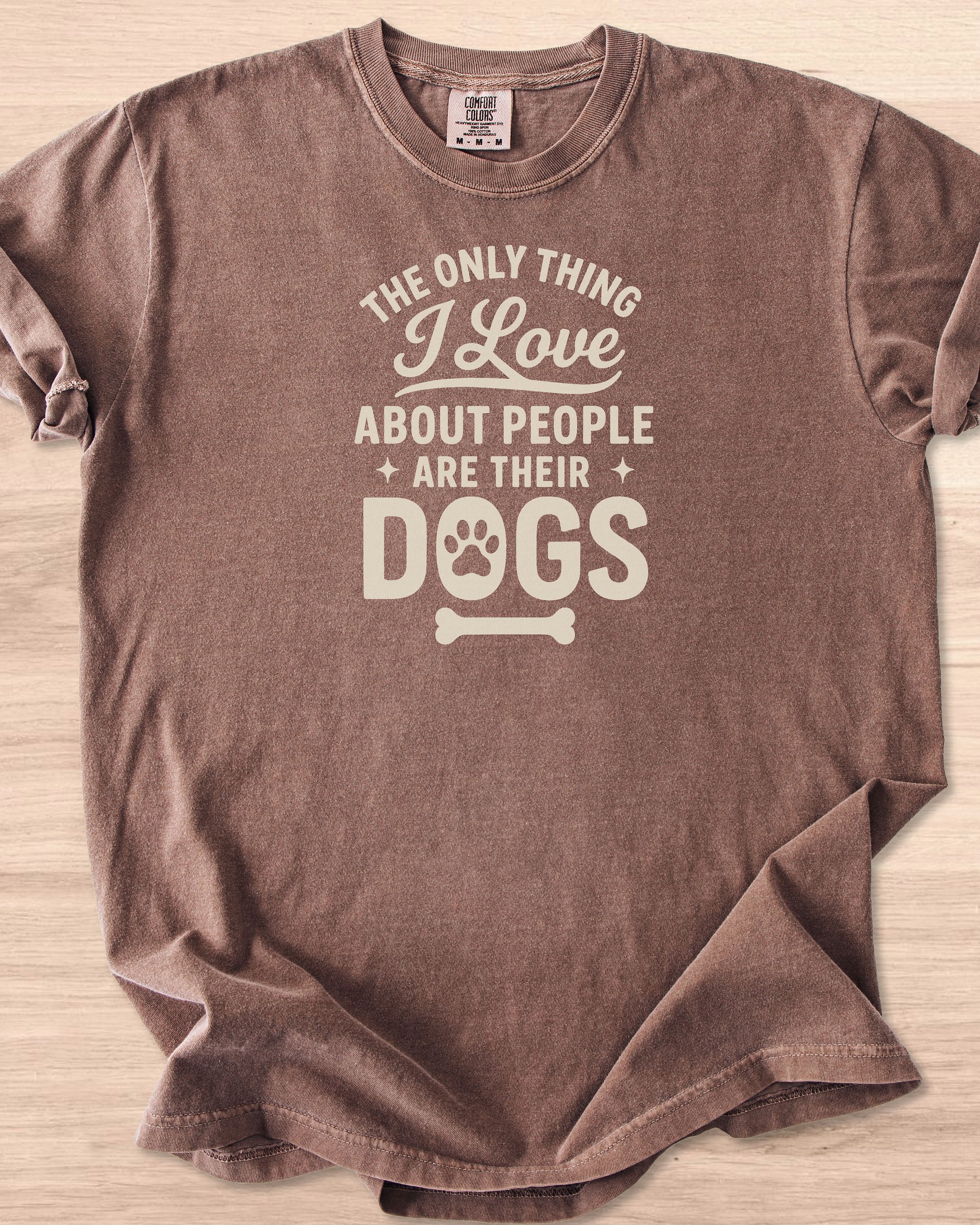 The Only Thing I Love About People Are Their Dogs Tee product image (41)