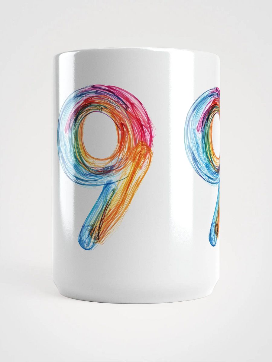 Vibrant Number 9 White Glossy Mug product image (5)