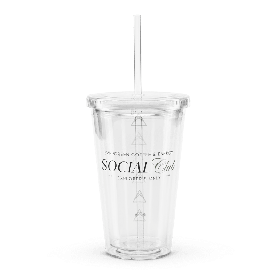 Sip Society | Social Club Clear Plastic Tumbler product image (1)