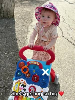 She’s walking with her walker now 😊 #bluntforcevenom #babiesoftiktok #fyp #trending #viral #xyzcba #blowthisup #cutebaby 