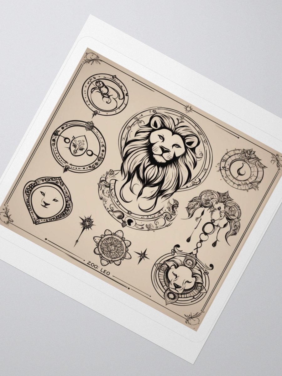 Zodiac Leo Kiss-Cut Sticker product image (5)