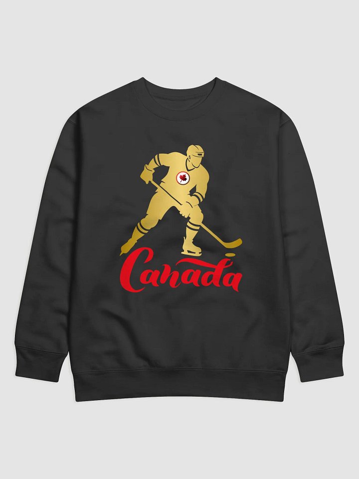 Golden Maple Leaf Hockey Silhouette Sweatshirt product image (1)