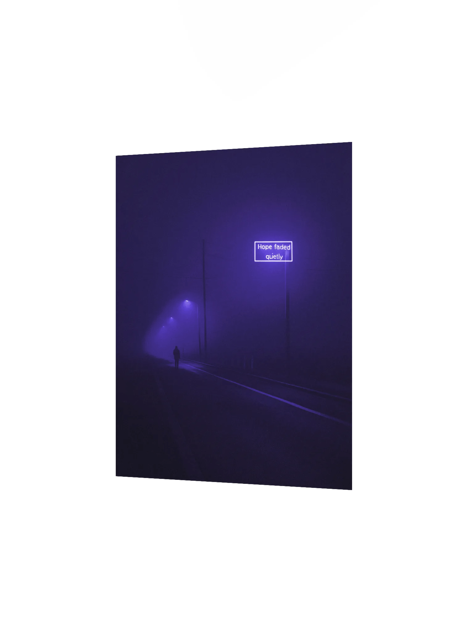"Hope faded quietly" Matte Poster product image (10)