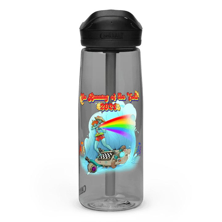 Running of the Trolls Rainbow Sports Waterbottle - by Mischi product image (1)