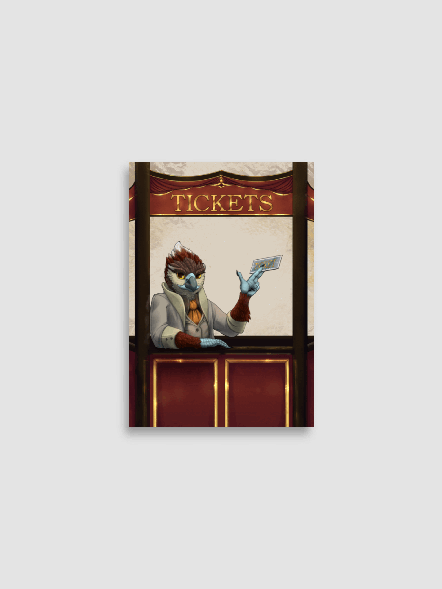 Te'anos ticket Paper Poster (cm) product image (1)
