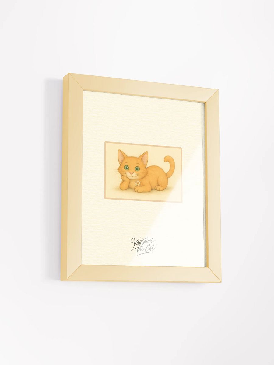 Vaikauri the Cat Framed Matte Artprint product image (3)