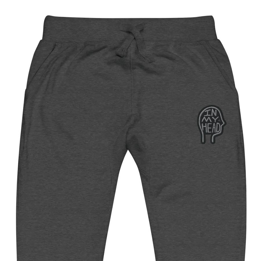 In My Head (smoke design) embroidered fleece joggers product image (1)