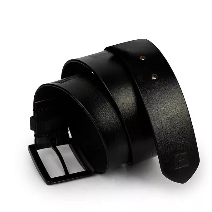 Men's Formal Pants and Jeans Premium Leather Black Belt Classic Buckle Belt product image (4)