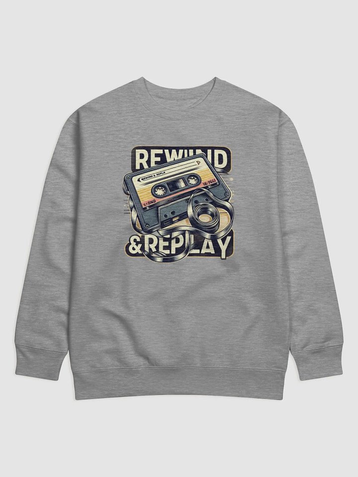 Vintage Americana Cotton Sweatshirt | AI Design oldschool product image (1)