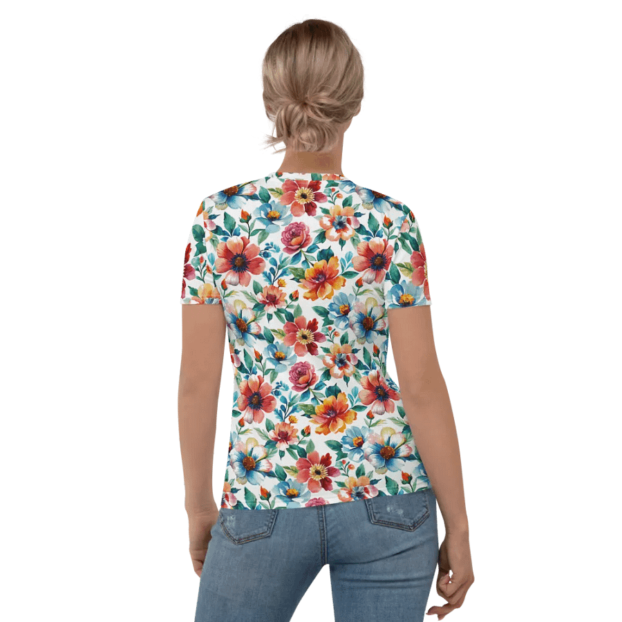 Floral Fantasy Women's Crew Neck T-Shirt product image (2)