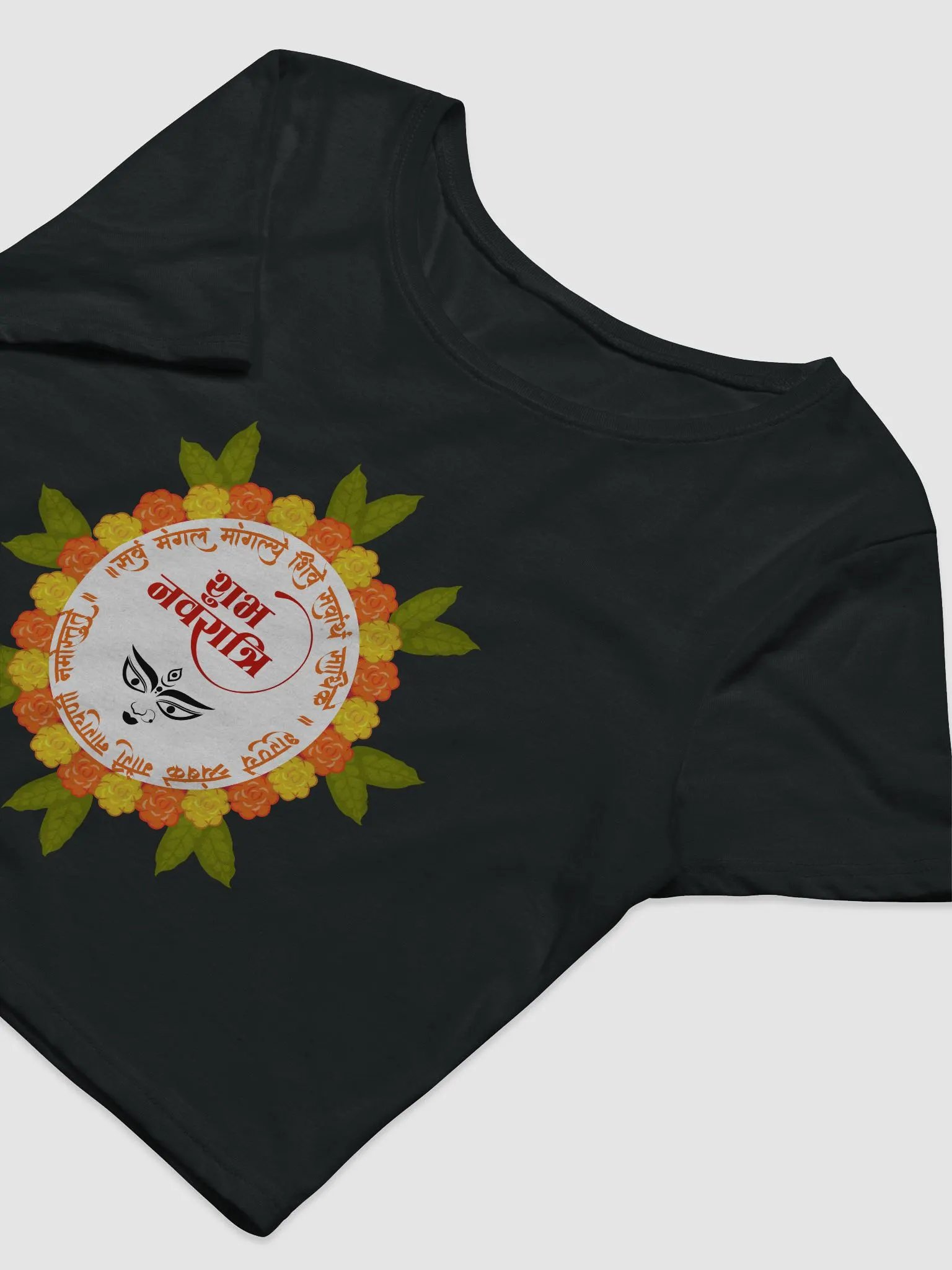 Navratri Women's Crop Tee - Enjoy the festival and Gift for your loved ones product image (6)