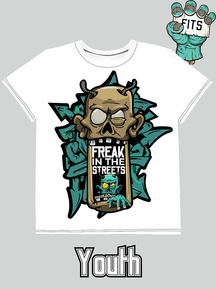 Youth Graphic Tee - Freak in the Streets V15 product image (1)
