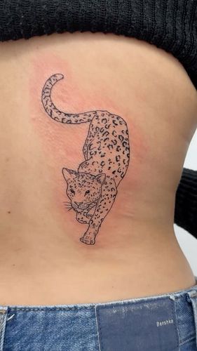 Leopard 🐆 #backtattoo #tattooideas #brooklyn #tattooartist #ronnyeast