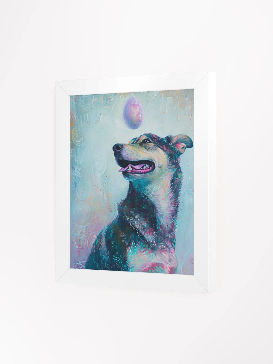 Whimsical Pup and Egg Framed Art Print product image (3)
