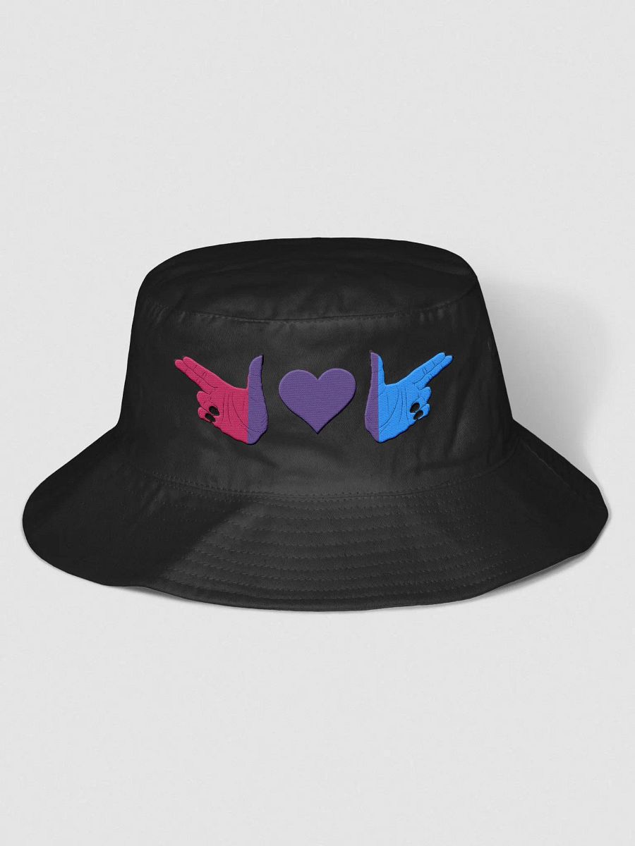 Finger Guns (bi flag) Bucket Hat product image (3)