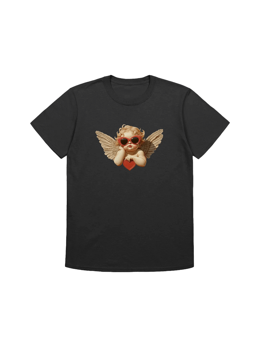 Winged Cherub Wearing Sunglasses For Valentine’s Day Unisex T-Shirt product image (1)