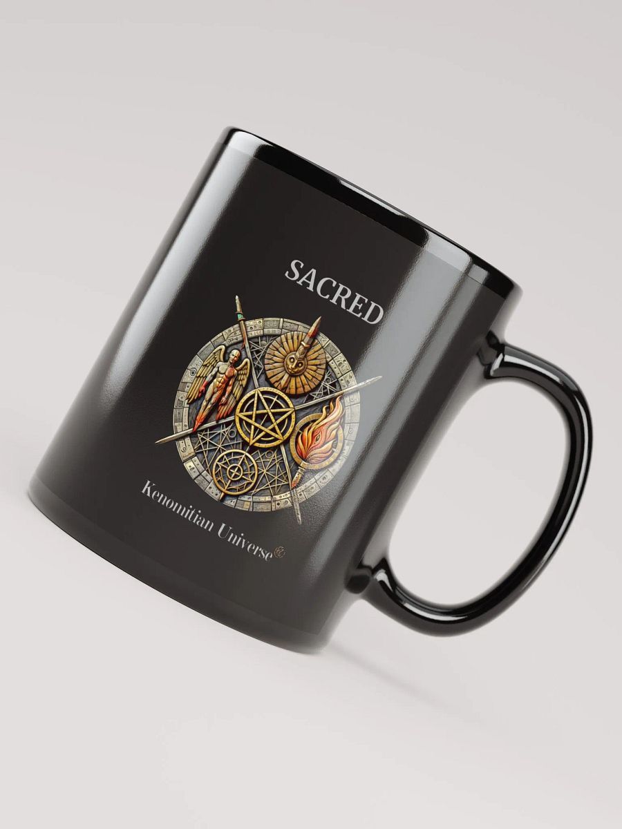 Sacred | Black Glossy Mug product image (5)