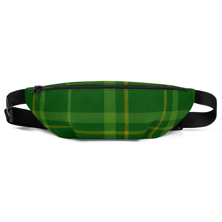Green Plaid Fanny Pack (Waist Bag) product image (1)