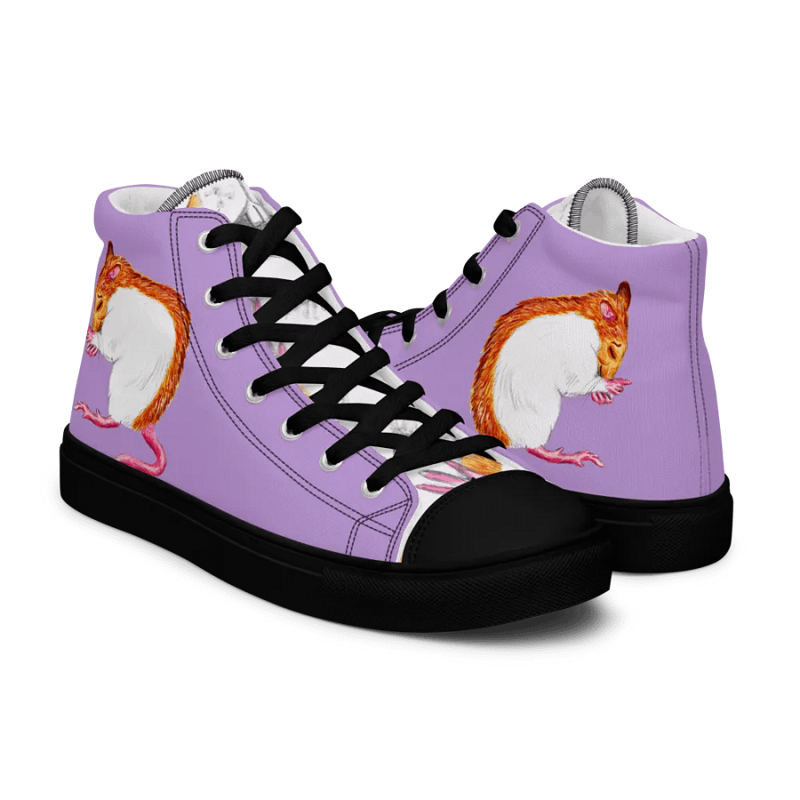 Laughing rat High top canvas shoes (womens) product image (7)