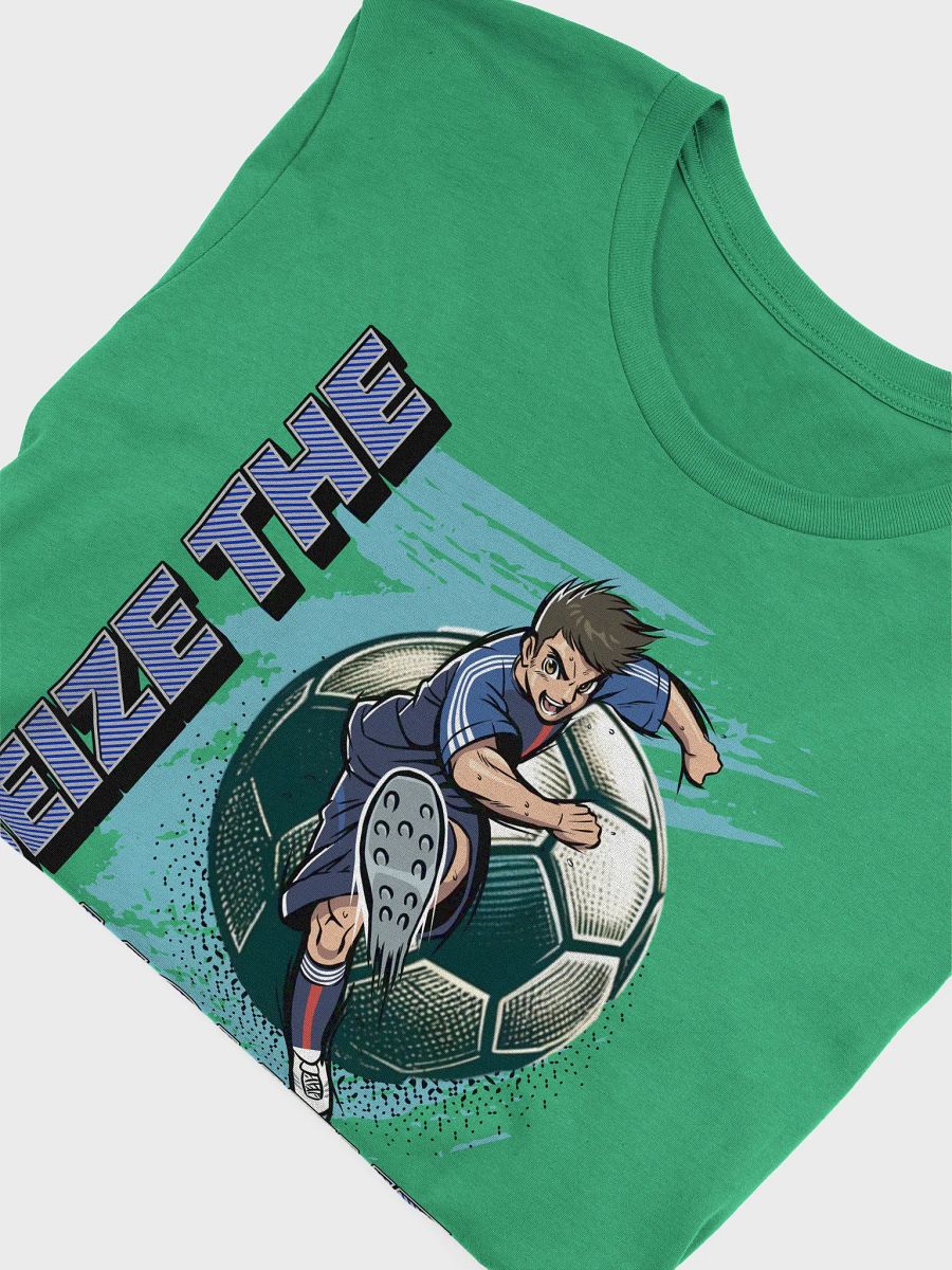 Seize The Moment Soccer Kick Motion Graphic T-Shirt product image (18)