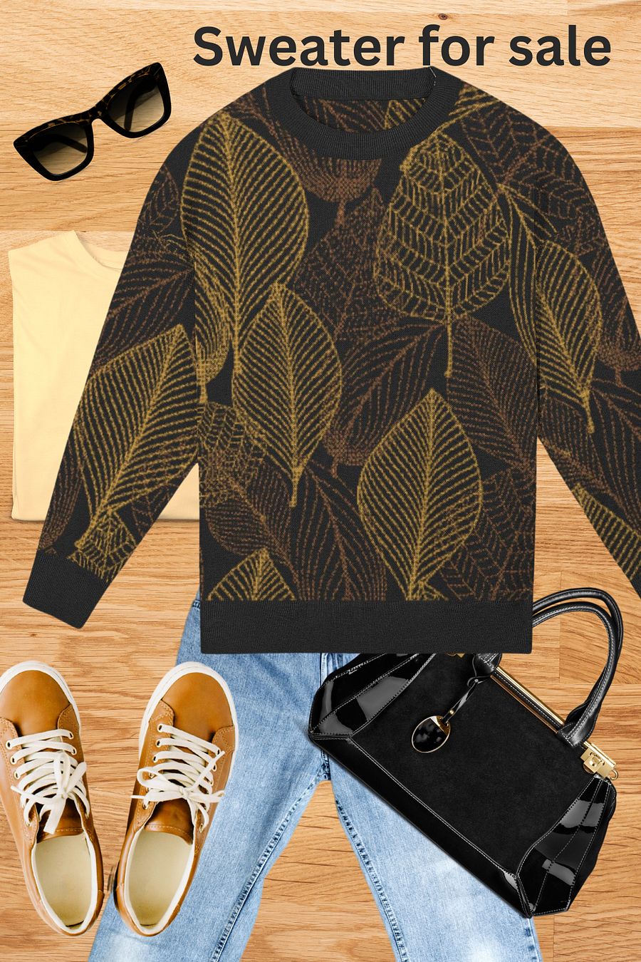 Abstract Leaf Sweater product image (11)
