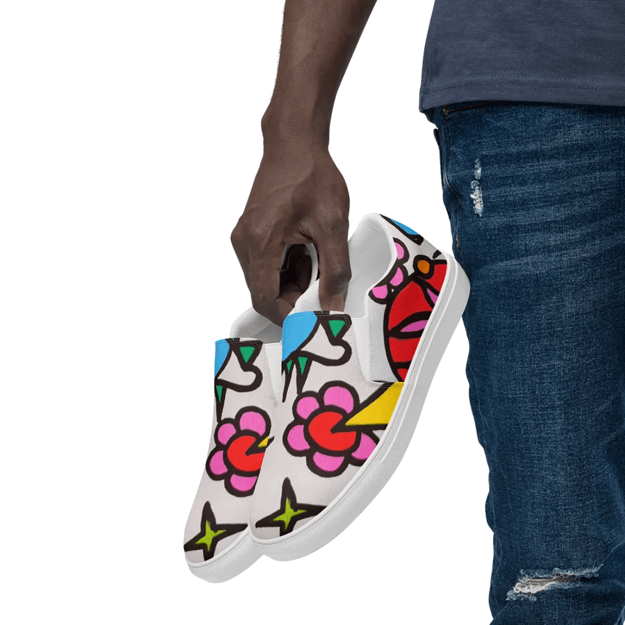Men's Whimsical Doodle Dreams Slip-Ons product image (6)