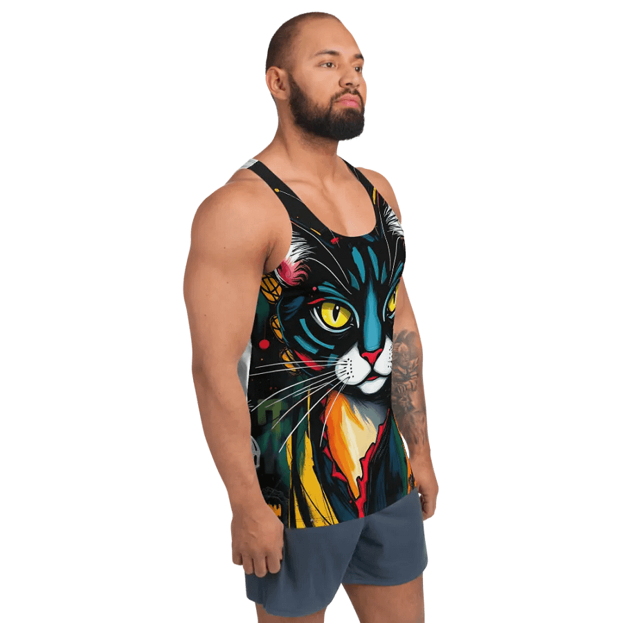 Vivid Whiskers All-Over Tank Top product image (3)