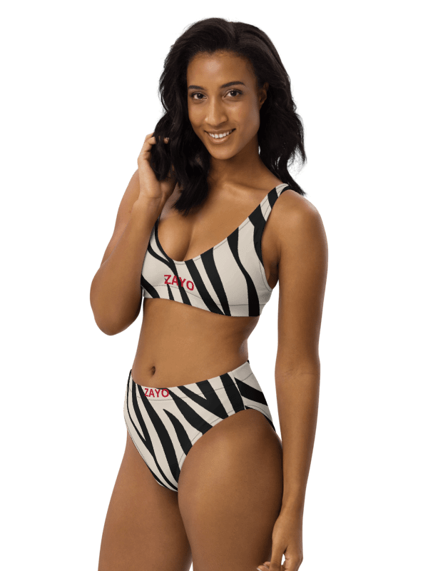 Eco-Chic Zebra Wave Bikini Set product image (3)