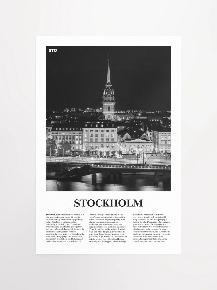Stockholm 03 Newspaper Poster product image (11)