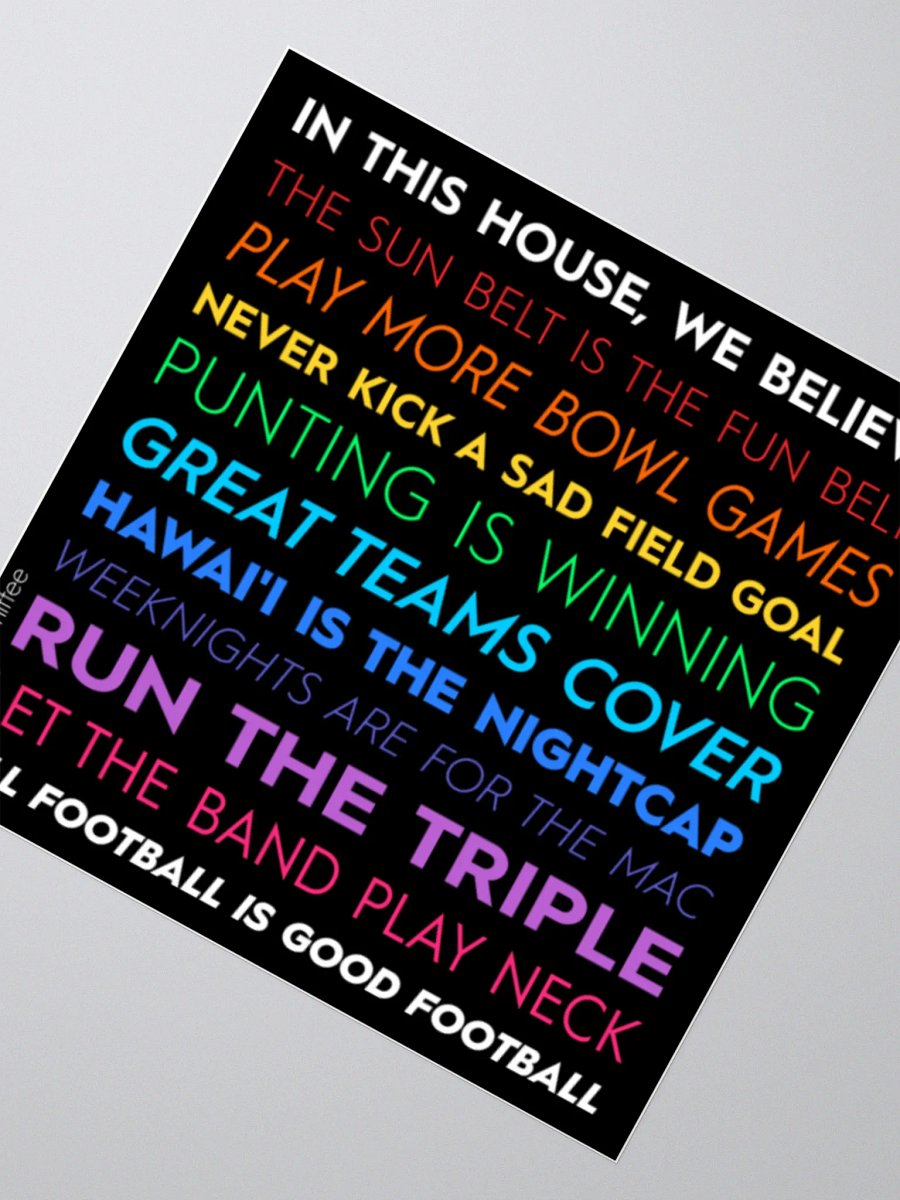 IN THIS HOUSE STICKER (3 Sizes) product image (6)